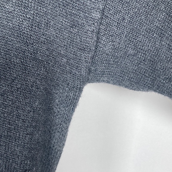 Cashmere Blend White House Black Market Dark Gray Crew Neck Sweater Sz L Cozy - Picture 8 of 11